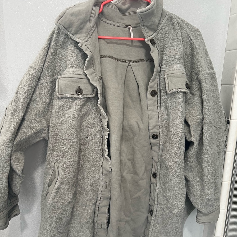 Free people green jacket size medium
